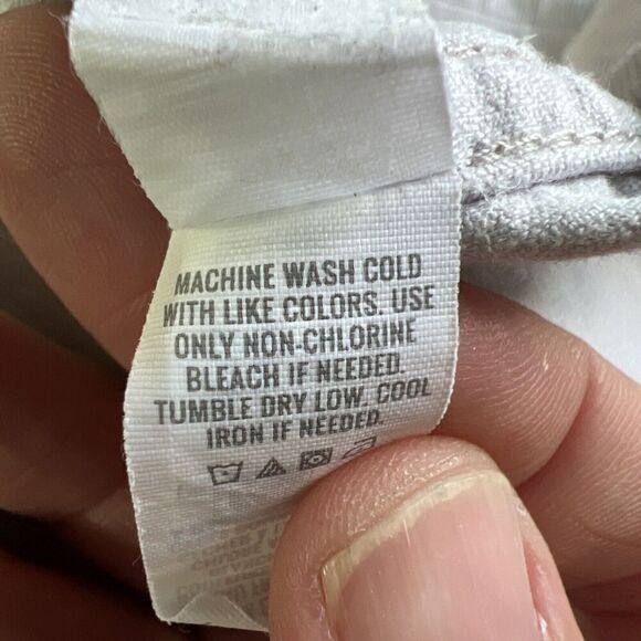 EUC Aerie OG Mini Skirt Light Grey Corduroy Size Large Button Front Cute - Picture 6 of 6